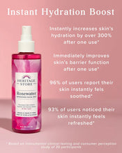 Load image into Gallery viewer, Heritage Store Rosewater Facial Mist 237 ml / 8 fl. oz.