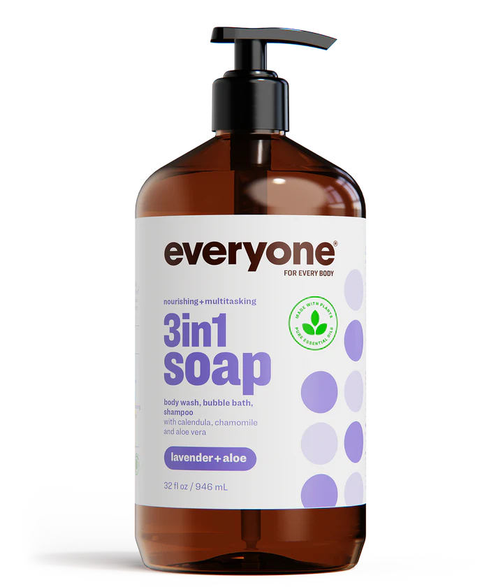 Everyone 3 in 1 Soap: Lavender + Aloe - 946ml / 32 fl. oz.