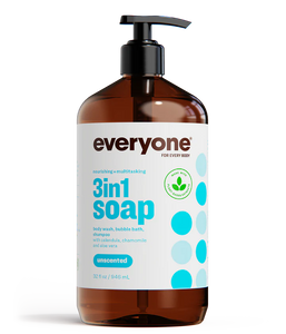 Everyone 3 in 1 Soap: Unscented - 946ml / 32 fl. oz.