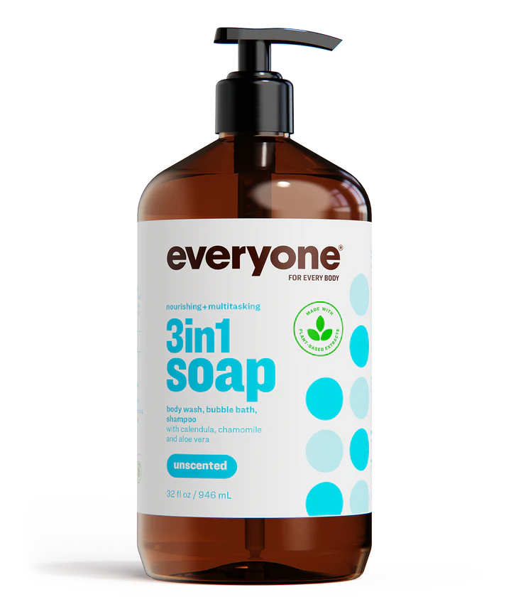 Everyone 3 in 1 Soap: Unscented - 946ml / 32 fl. oz.