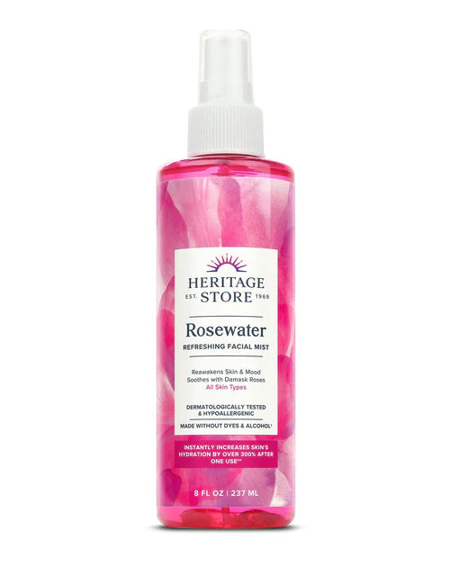 Heritage Store Rosewater Facial Mist 237 ml / 8 fl. oz.