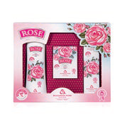 Bulgarian Rose - Rose Original Cosmetic Gift Set (Cleansing Milk / Perfume Roll-On / Hand Cream)