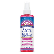 Load image into Gallery viewer, Heritage Store Rosewater &amp; Glycerin Mist Sprayer - 237ml / 8 fl. oz.
