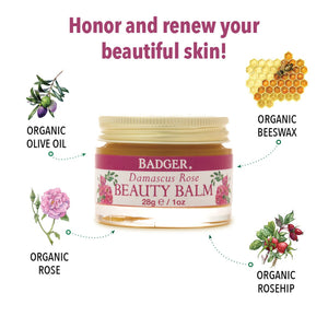 Badger Balms Rose Beauty Balm (Delicate Skin) - 28g / 1 fl. oz.