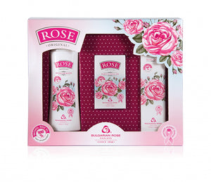 Bulgarian Rose - Rose Original Cosmetic Gift Set (Micellar Water / Perfume Roll-On / Hand Cream)